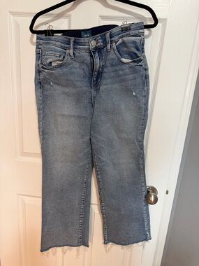 Jag Jeans Women's Light Blue Flare Crop Jeans